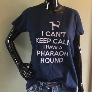 Blue t-shirt whit the quote